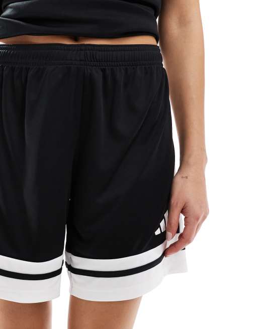adidas Performance - Football - Squadra 25 - Short in zwart en wit, 5 van 5