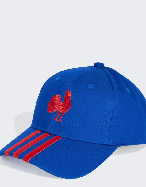 adidas Performance – France – Kungsblå baseball-keps med 3 ränder - view 1