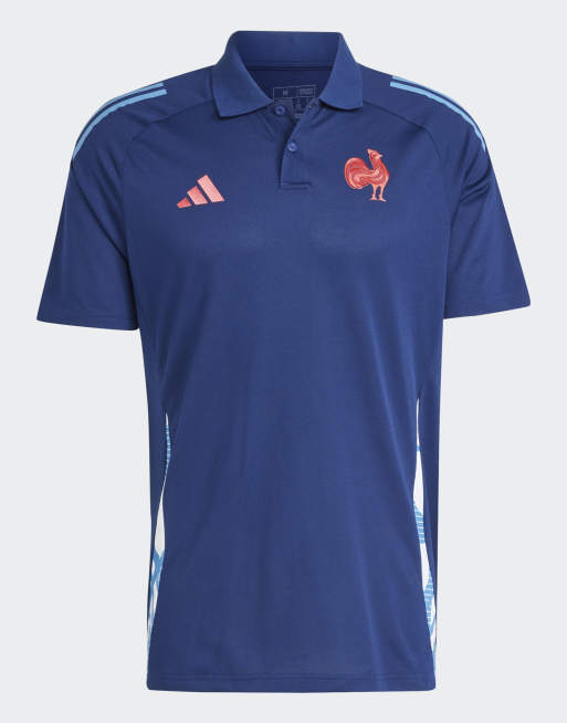 adidas Performance - France - Mørkeblå trænings-poloskjorte, 4 af 4
