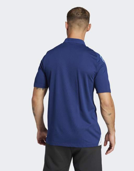 adidas performance - France - Polo d'entraînement - Bleu foncé, 2 de 4