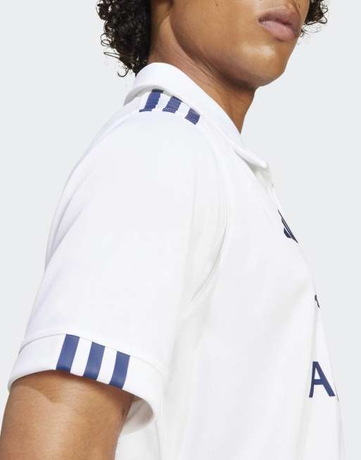 adidas performance France rugby away jersey in white, 4 of 4