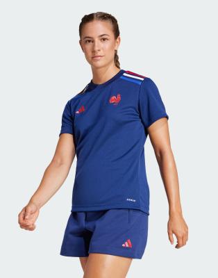 adidas Performance - France Rugby - Home - Supporter-T-Shirt in Dunkelblau