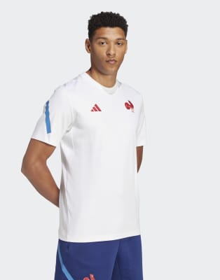 adidas performance France travel z. n.e. tee in white
