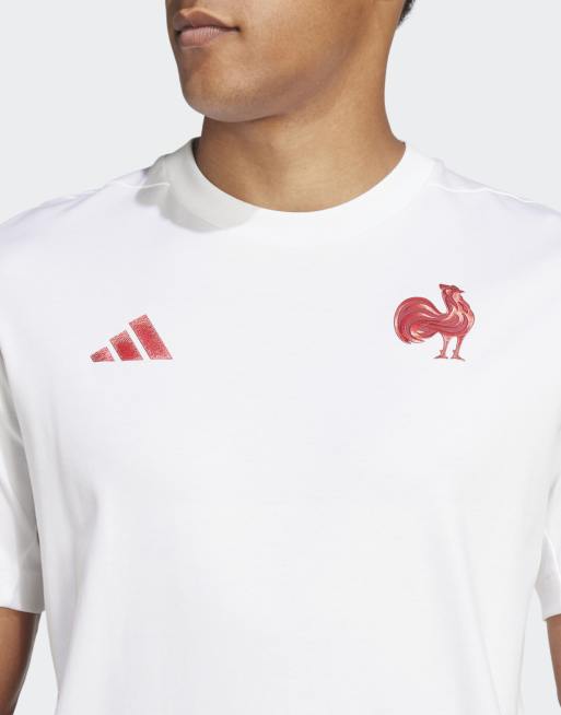 adidas performance France travel Z.N.E. tee in white, 2 of 4