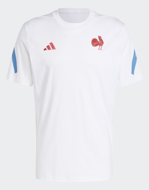 adidas performance France travel Z.N.E. tee in white, 4 of 4