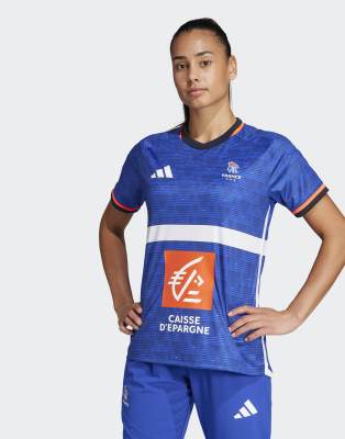 adidas Performance - Frankreich - Handball - Replika-Trikot in Semi Lucid Blue-Blau