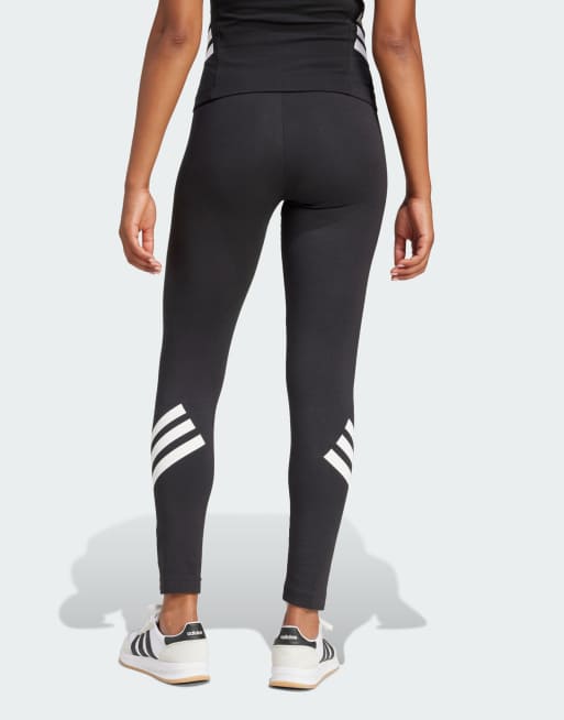 adidas performance Future Icons 3-stripes leggings in black | ASOS