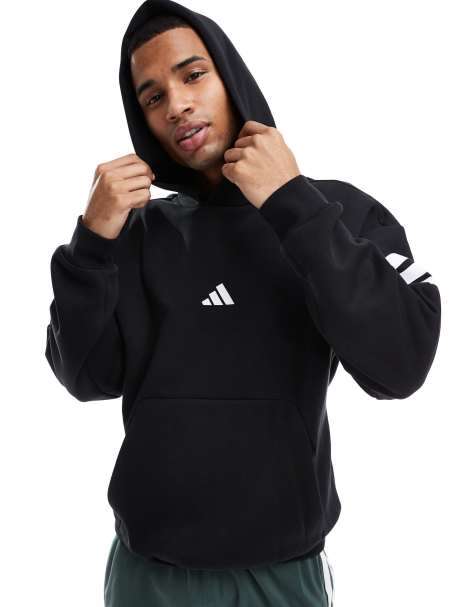 adidas Performance - Future Icons - Felpa con cappuccio nera con 3 strisce - view 1