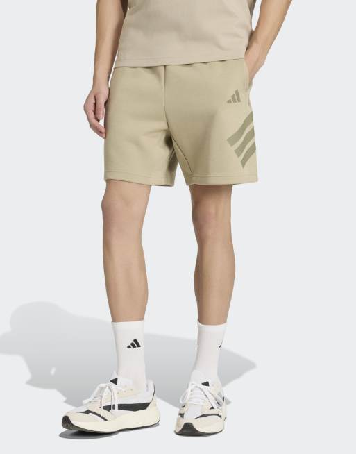adidas performance - Future Icons - Pantaloncini color cargo wonder con 3 strisce