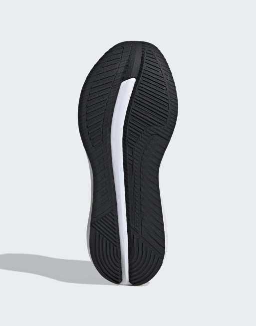 adidas performance – Galaxy 7 – Czarno-białe buty sportowe do biegania, 3 z 4