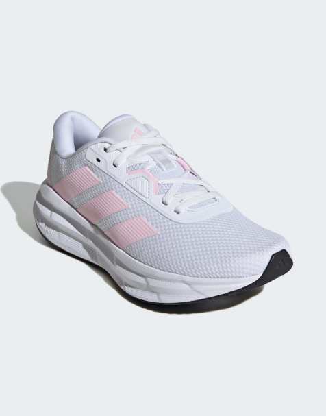 adidas performance Galaxy 7 running shoes in cloud white / clear pink / cor - view 1