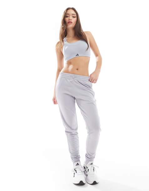 adidas Performance – Game and Go – Grå mjukisbyxor med fleecefoder - view 1