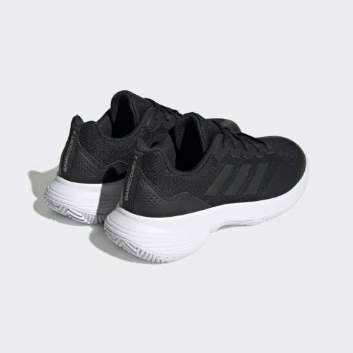 adidas performance Gamecourt 2.0 tennis shoes in core black / core black / silv, 4 of 4