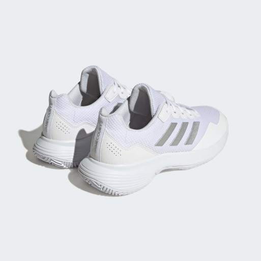 adidas performance - Gamecourt 2.0 - Tennisschoenen in cloud white / silver metallic, 4 van 4