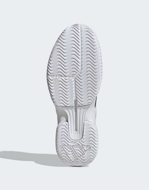 adidas Performance – Gamecourt 3 – Czarno-białe buty tenisowe, 3 z 4