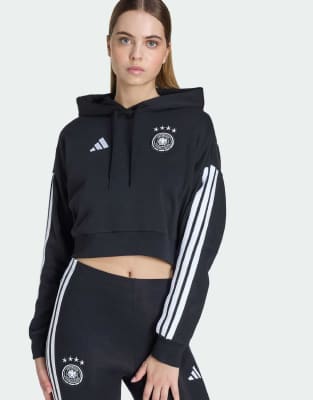 adidas performance - Germany DNA - Kapuzenpullover in Schwarz