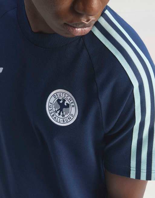 adidas performance - Germany Originals - T-Shirt blu navy stile college, 3 di 5