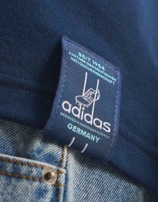 adidas performance - Germany Originals - T-Shirt blu navy stile college, 5 di 5