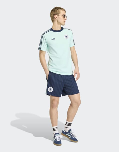 adidas performance Germany originals t-shirt in semi flash aqua