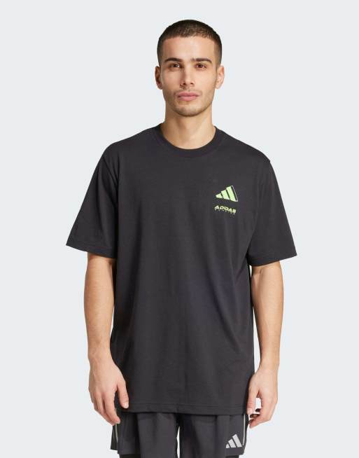 adidas performance - Gradual - Hardloopshirt met grafische print in zwart