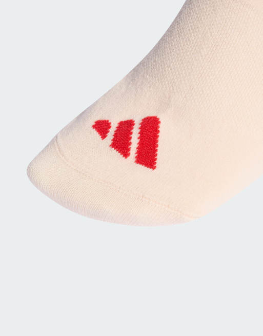 adidas performance Graphic socks 3 pair pack in wonder quartz and white, 3 of 3