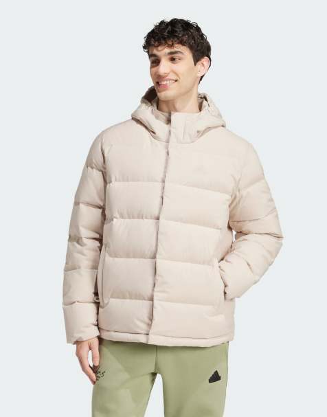 adidas Performance - Helionic - Gewatteerd jack met capuchon in beige - view 1