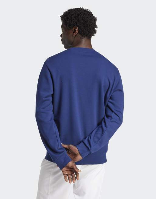 adidas Performance – Heritage – Ciemnoniebieska bluza z okrągłym dekoltem i grafiką, 2 z 4