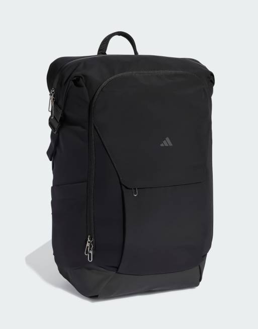 adidas performance Hiit+ backpack in black / grey strata, 2 of 4
