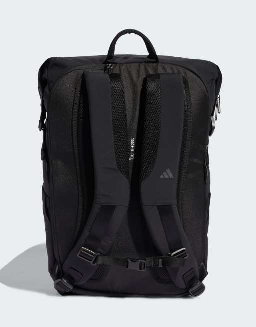 adidas performance Hiit+ backpack in black / grey strata, 3 of 4