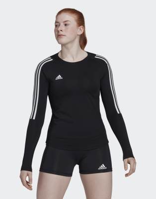 adidas Performance - Hilo - Langarmtrikot in Schwarz/Weiß