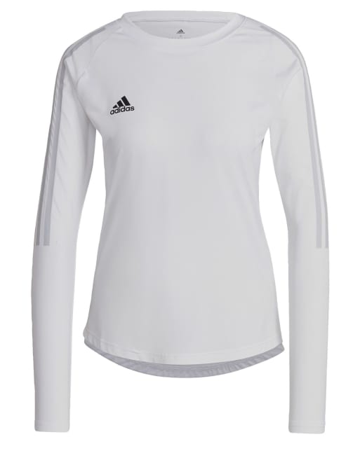 adidas Performance – Hilo – Vit och ljusgrå jerseytröja med långa ärmar, 2 av 2