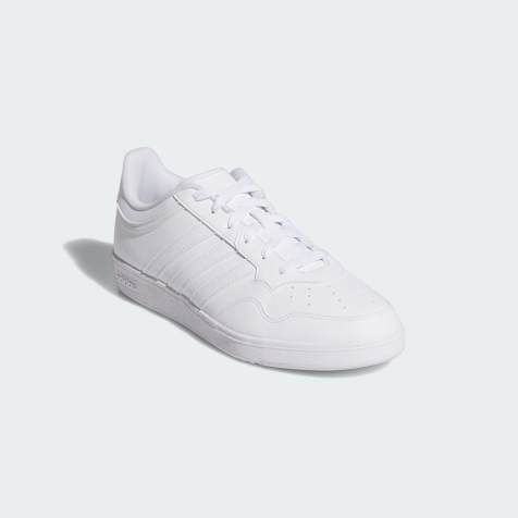 adidas performance Hoops 4.0 shoes in cloud white / cloud white / co - view 1