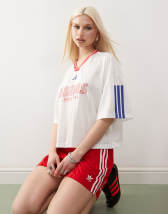 adidas Originals Adilenium Season 3 boxy fit T-shirt in red
