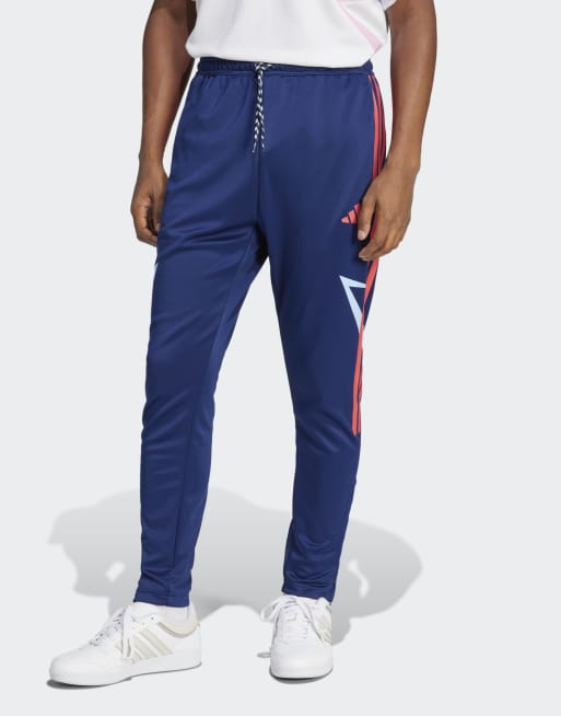 adidas Performance – House Of Tiro Nations Pack – Spodnie w ciemnoniebieskim, jasnoniebieskim i czerwonym kolorze