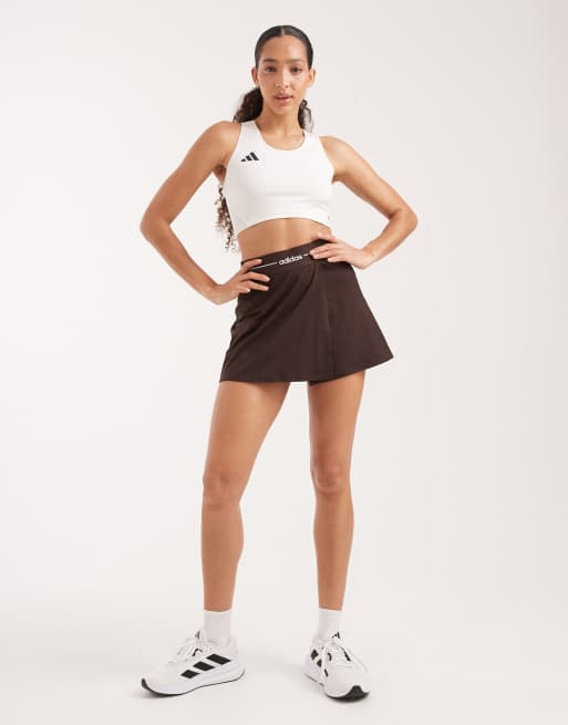 adidas Performance – Hyperglam – Kawowe spódnicospodnie, 4 z 5