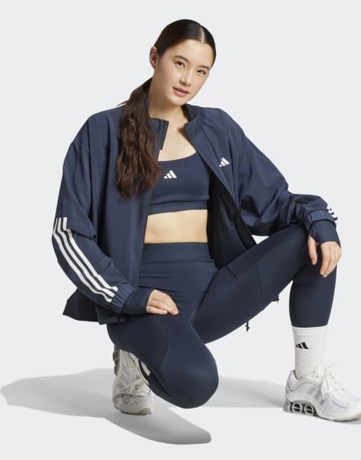 adidas performance Hyperglam oversized windbreaker in aurora
