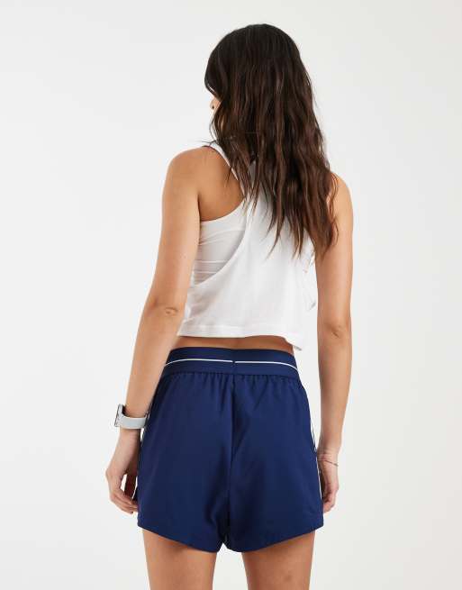 adidas Performance – Hyperglam – Shorts aus Webstoff in Dunkelblau mit 3-Streifen-Design, 5 von 5
