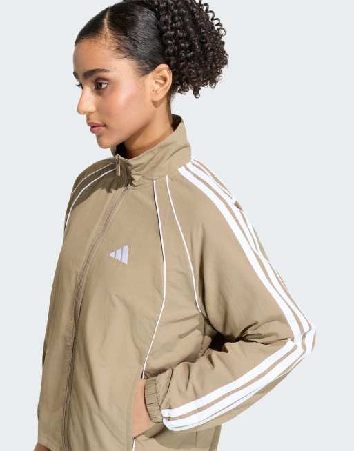 adidas Performance - Iconic - Haut de survêtement tissé à 3 bandes - Noir/blanc, 3 de 4