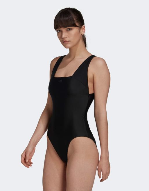 adidas Performance Iconisea Premium swimsuit in black ASOS