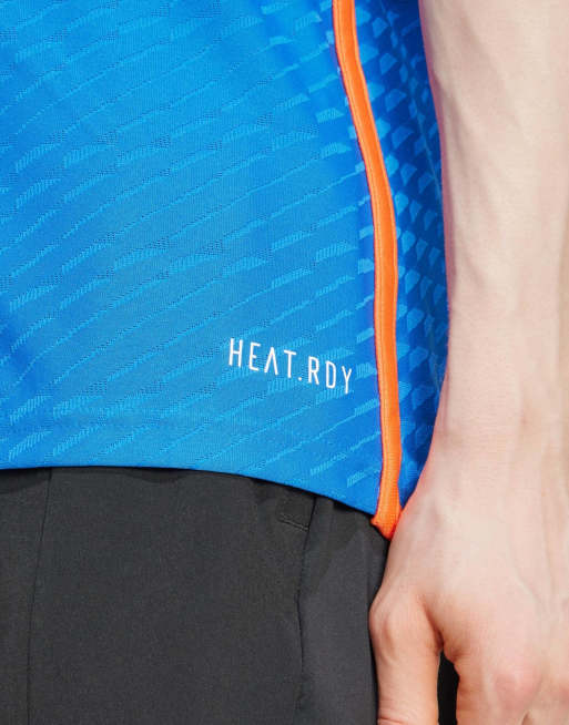 adidas performance India cricket t20i jersey in dark blue / true