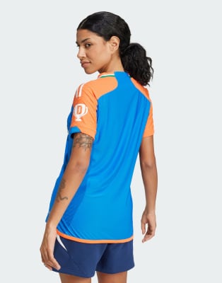 adidas Performance - India Cricket t20i - Trikot in Dark Blue / True Orange-Blau