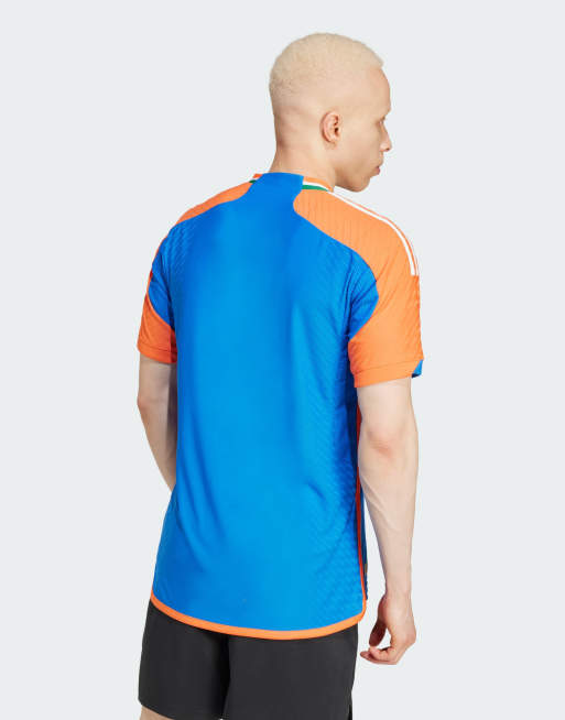 adidas performance - India T20I - Maillot de cricket - Bleu foncé/Orange, 4 de 4