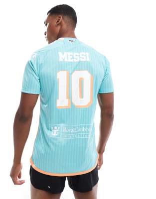 Adidas Performance - Inter Miami Cf 24 Messi Third - Turkisblå Fodboldtrøje