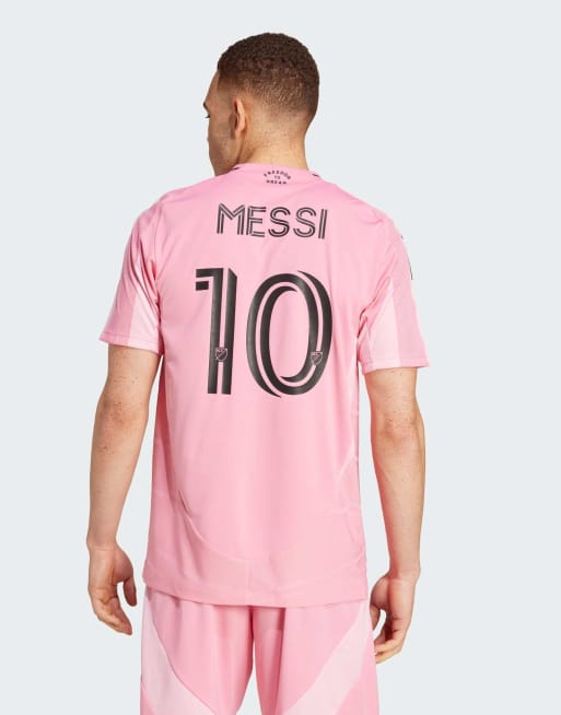 adidas performance – Inter miami cf 25/26 messi home – Różowa koszulka piłkarska, 4 z 4