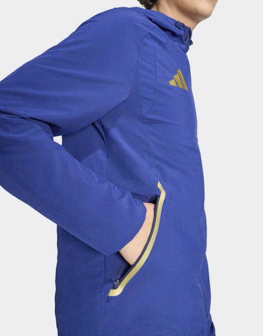 adidas Performance - Italië - Tiro Travel - Windjack met rits in blauw, 3 van 4