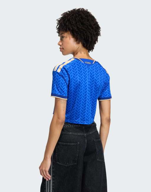 adidas Performance - Italy 26 - Blå cropped hjemmebanetrøje, 4 af 4