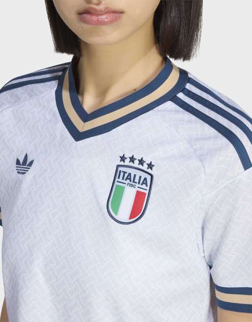 adidas Performance – Italy 26 – Cropped-Auswärtstrikot in Aeroblue, 3 von 5