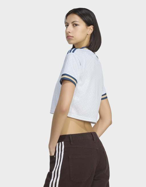 adidas Performance – Italy 26 – Cropped-Auswärtstrikot in Aeroblue, 4 von 5