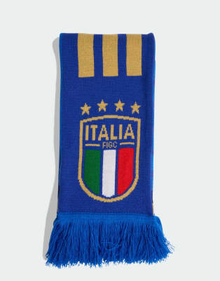 adidas Performance - Italy 26 - Schal in Bold Blue / Hazy Beige-Blau