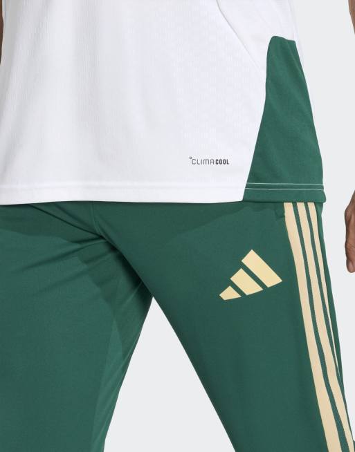 adidas Performance – Italy 26 Tiro – Gröna träningsbyxor i jersey, 4 av 4